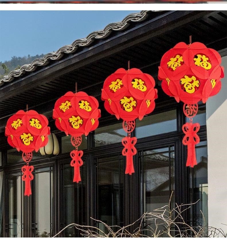 店铺装饰装饰灯灯笼门市大堂场景无纺布超市家用灯笼