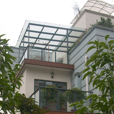 22成都钢结构别墅花园阳光房铝合v金玻璃房彩钢棚露台阳光顶专业