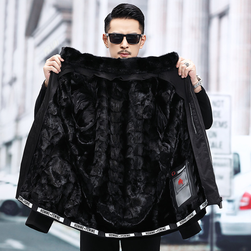 男装皮草更新时间:2022年04月08日派克服男款2021新款獭兔毛水貂毛
