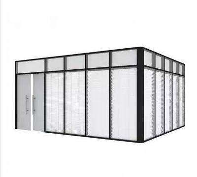 墙钢化玻璃百叶玻璃办公室隔断高间带屏风深圳隔断铝合金隔音透明