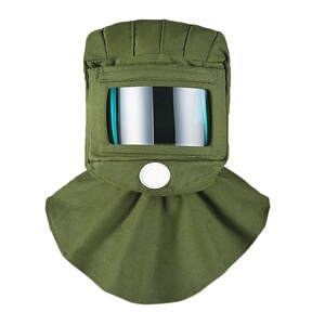 新品防尘面罩油漆喷漆帽打磨灰尘工业粉尘头罩防护防尘帽子喷砂披