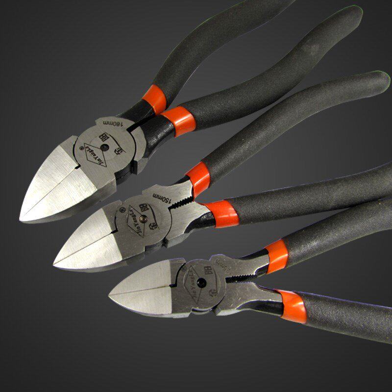 浇口水口钳567寸剪钳水囗塑料钳子平口斜嘴口水钳模型剪切.