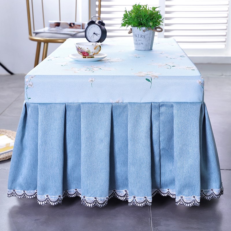 正方形烤火桌子罩套自动麻将机防尘盖布桌布电炉罩烤火罩家用新款