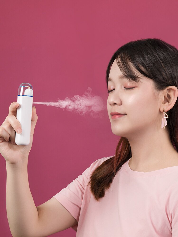 雾化喷脸补水仪 纳米_雾化补水仪纳米喷雾器小型手持便携式充电冷喷