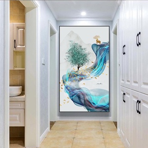 高端玄关装饰画轻奢现代简欧风水福禄双全墙壁画入户过道走廊挂画