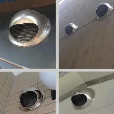 罩子排烟管外墙出风口防风罩机罩90imm18厘米口径家用11厘米接头