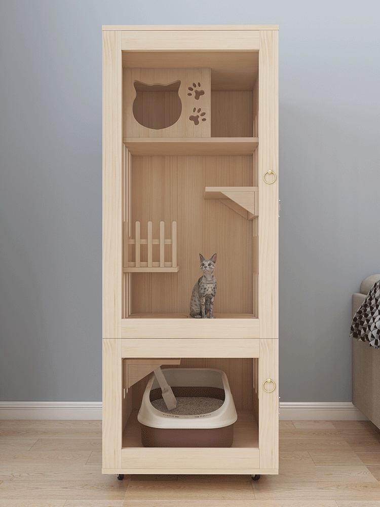 猫笼子三层豪华大别墅实木大额优惠券