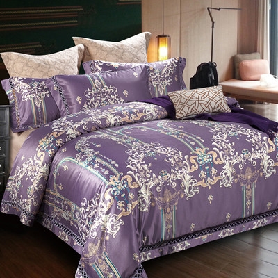 欧式高档贡缎锦缎四件套图片