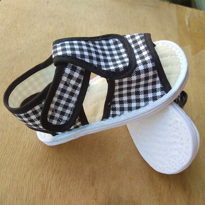 男童千层底布凉鞋图片