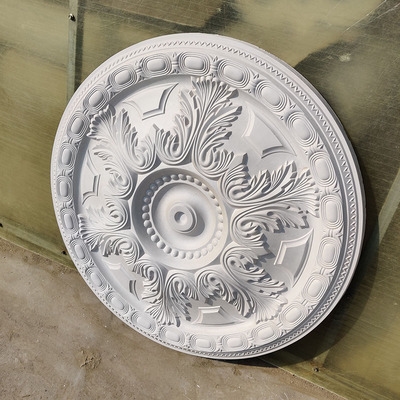 石膏顶吊顶灯盘图片