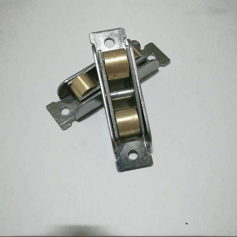 塑钢门窗滑轮老式88型推拉玻璃窗户配件平轮下轨道修复不锈钢铜轮