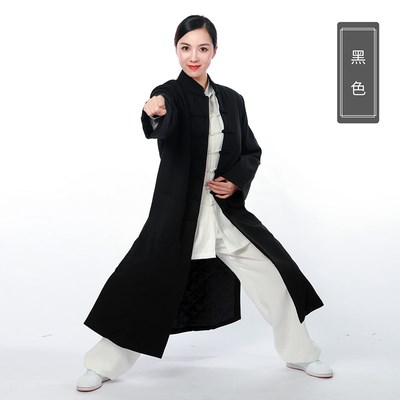 道练功加武款 袍男袍冬当厚装 秋极服女棉太道袍袍服长款