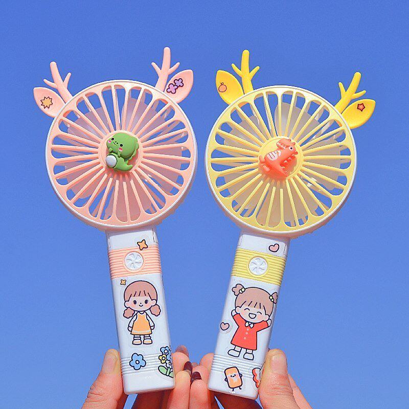 小学生小风扇便携式可爱女生手拿小型手持折叠卡通迷你大风创意