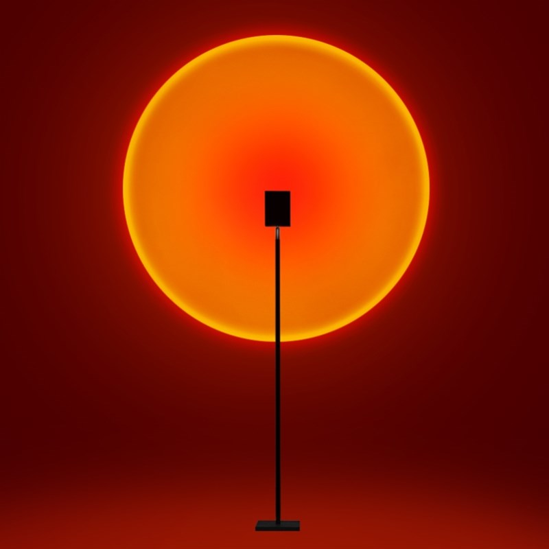 高档日落灯拍照夕阳落日灯卧室网红氛围日不落灯投影摄影落地奢华