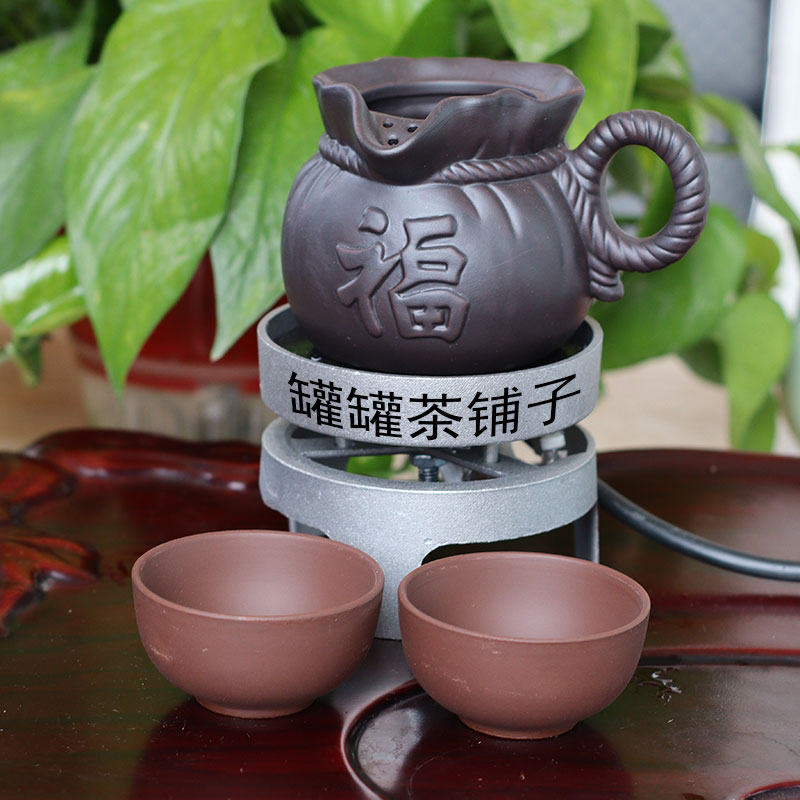 茶子电器煮电热西北瓦玻璃茶炉茶家用茶罐300罐罐茶杯炉子老家烧