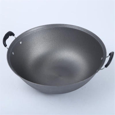 铸铁锅炒锅老式平底加厚加深图片