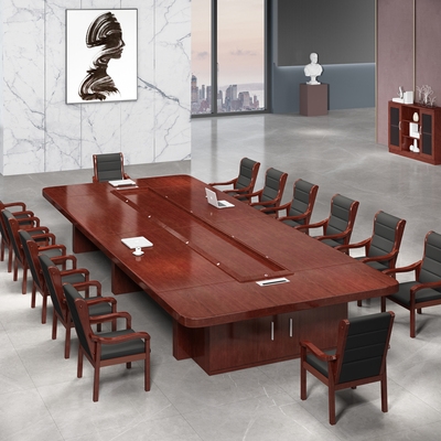 大型实木烤漆会议桌图片