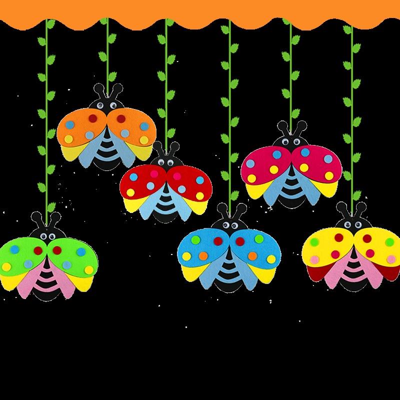 新品环创挂饰吊饰创意布置装饰材料吊饰幼儿园大厅室内手工走廊装