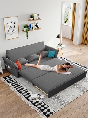 沙发床单人金属图片