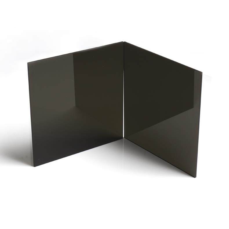 黑色亚克力板镜面磨砂哑光板半透明黑茶色有机玻璃板按图定制切