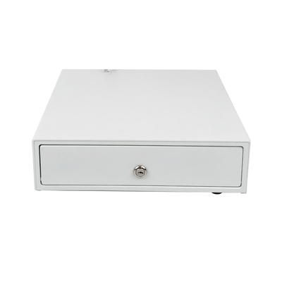 300白色双层三格三档锁加厚小钱箱餐饮收银钱箱钱盒子带锁.