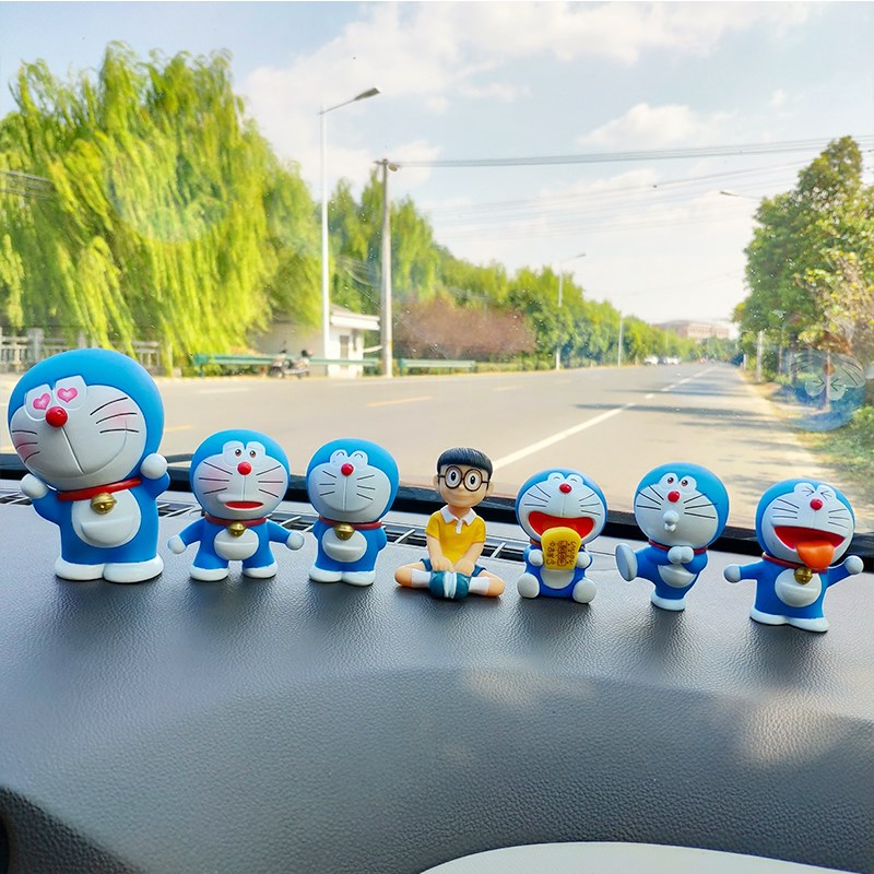 可爱叮当猫摇头公仔哆啦a梦创意汽车摆件卡通车饰车载车内饰品女