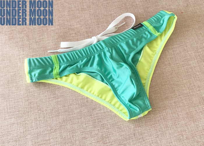 条男式泳裤游泳裤泳衣三角时尚设计低腰排水沙滩男士系带侧新款