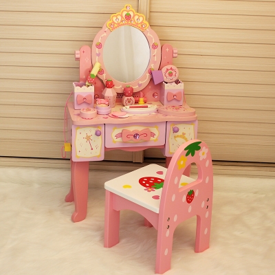 女孩盒小孩子儿童化妆台套装吹风机女童化妆品玩具化妆公主梳妆台