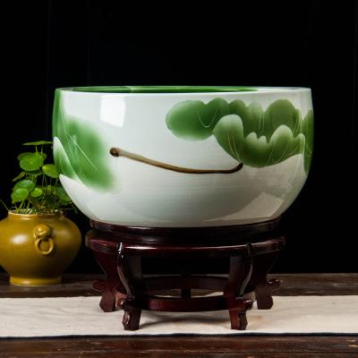 聚宝盆陶瓷鱼缸图片
