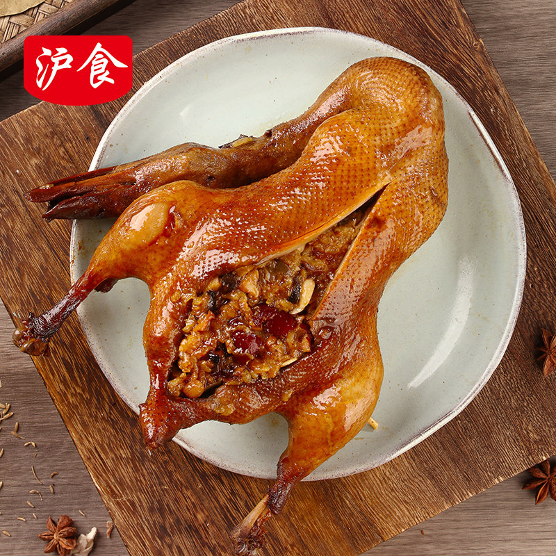 沪食上海特产老饭店八宝鸭800g糯米葫芦鸭酱鸭整只熟食即食礼盒