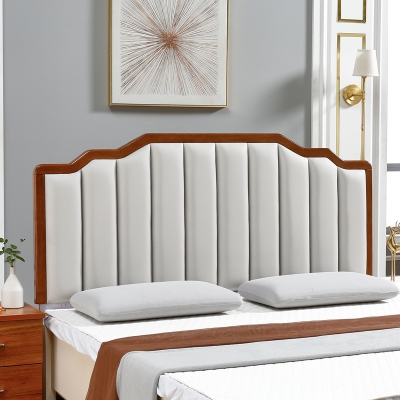 新品床头板实木床头靠背板软包美式简约现代轻奢新中式一米八两米