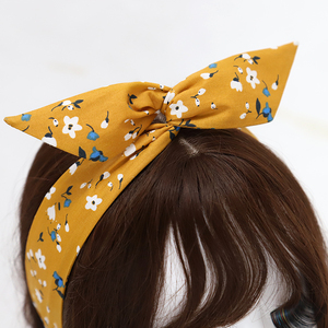 兔耳朵发带碎花价格