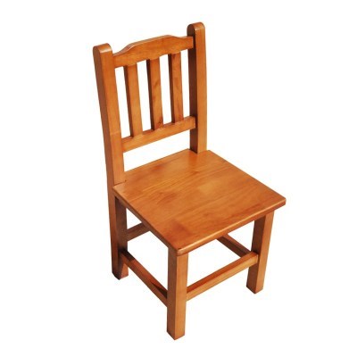 儿童小木椅子靠背椅实木凳木头凳子老式家用矮款客厅大人结实橙子