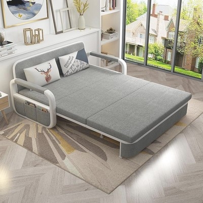 竹床两用沙发床可折叠图片