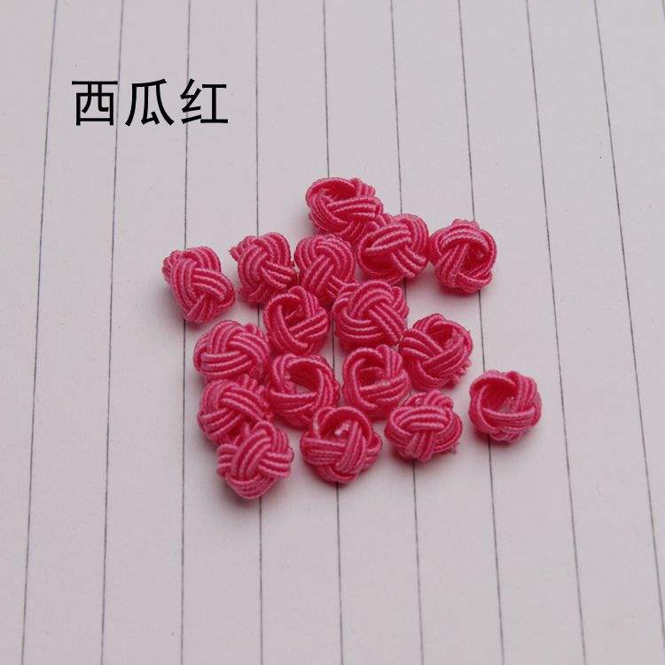 手工编织8毫米菠萝扣小号中国结纽扣结材料diy手链项链装饰品配件