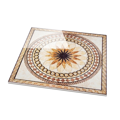 欧式客厅地砖拼花瓷砖餐厅入户玄关过道无限拼接拼花图案抛晶砖