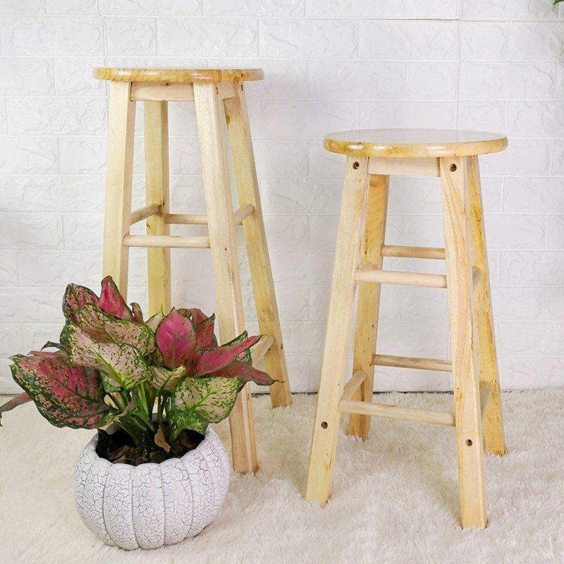 酒吧椅子凳梯长脚凳子高凳凳子小凳板凳实木脚凳吧木头高圆凳高.