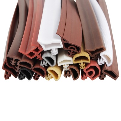 卡槽式木门密封条门框门缝隙橡胶隔音皮条套装h门房门防撞静音胶