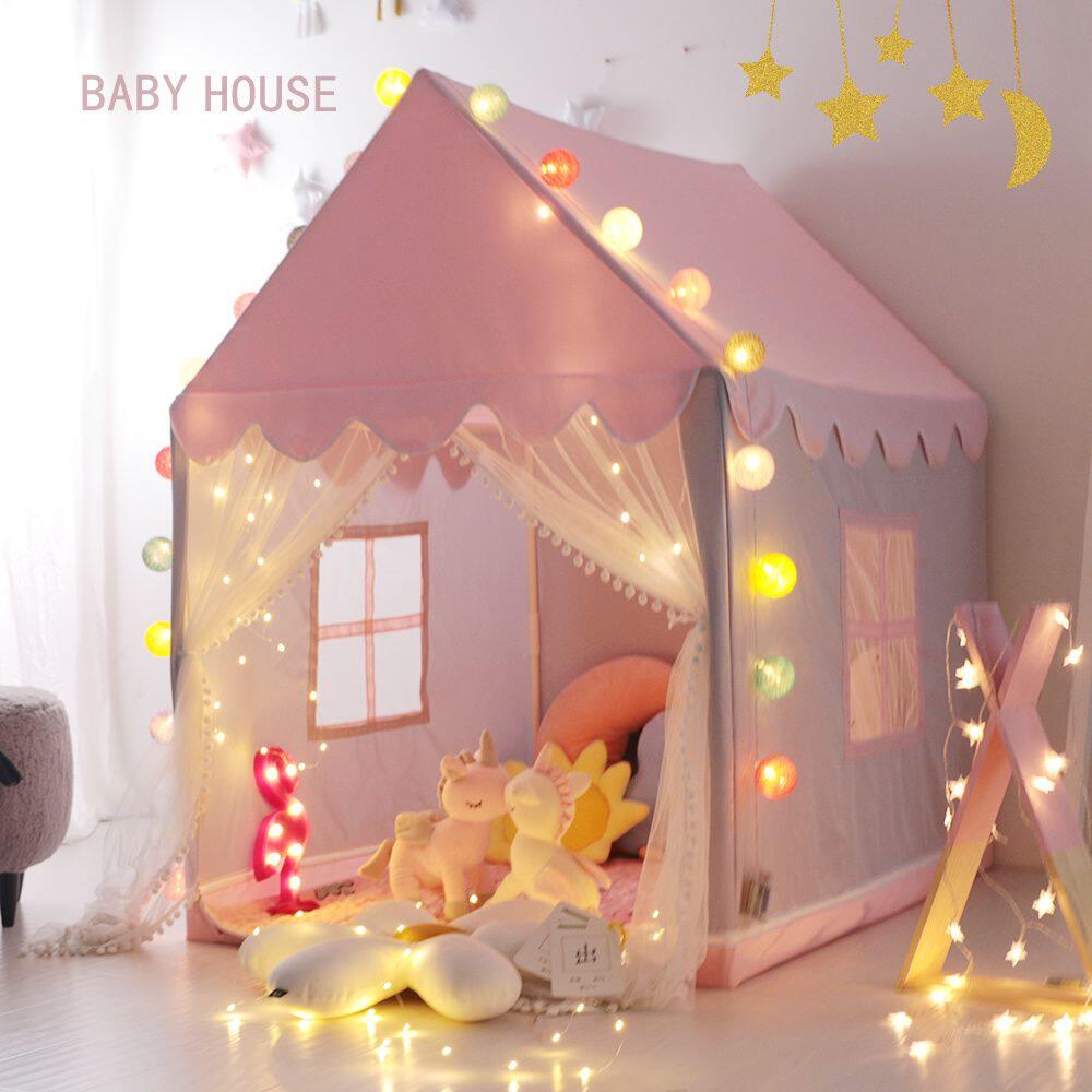 婴儿帐篷临时小帐篷女童迷你公主屋儿童室内公主户外防蚊虫纱网