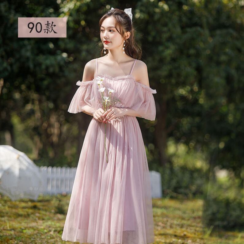 伴娘团礼服夏天
