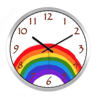 彩虹时钟图片