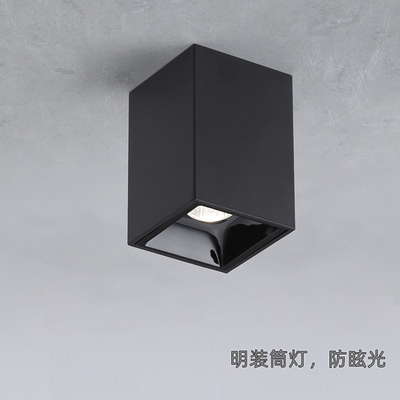 明装筒灯家用超亮