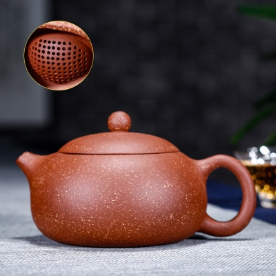 宜兴原矿紫砂壶手工龙血砂西施壶茶壶(199个出水孔)
