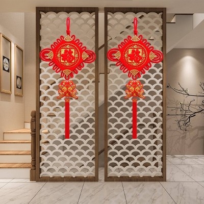 过年对联连串字挂新款电视两边中国装饰春联福洋气墙结件背景墙