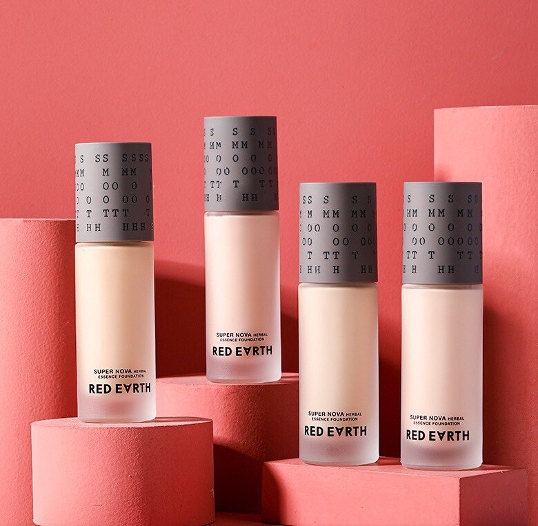 淘宝日本redearth红地球养肤粉底液遮瑕保湿轻薄干皮混