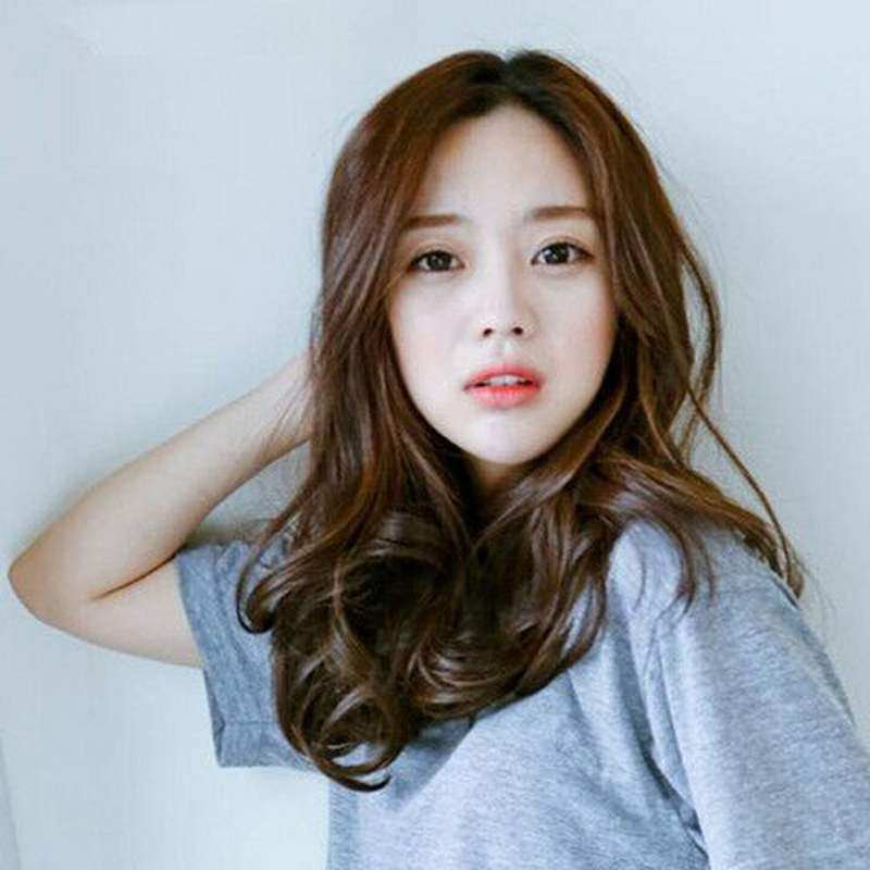 大卷发刘海整波浪版中长卷发蓬松女中假发韩梨花中逼真顶分长长发