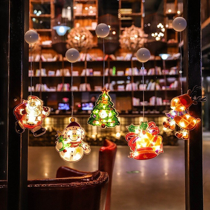 圣诞节灯饰衬托节日氛围led灯商场店铺橱窗挂灯活动布置装饰发光