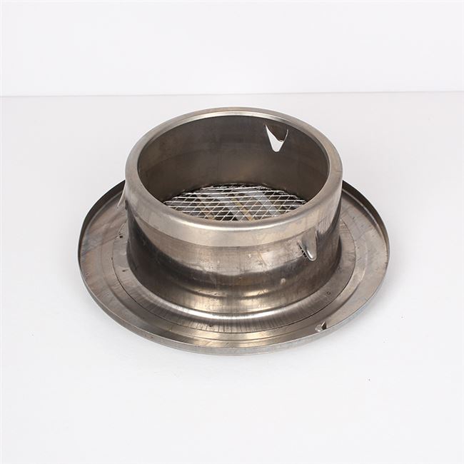 304排气油烟防不锈钢防风外墙机出风口平头通风口排烟管平雨罩口