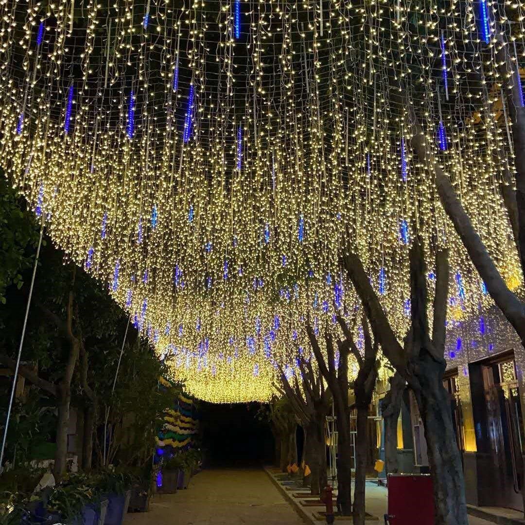 彩灯装饰灯小家用闪灯串满天a星七led防水节日变色彩灯户外霓虹灯