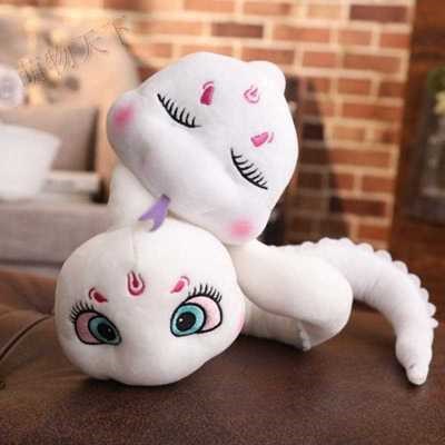 布娃娃女娃娃送小女孩布蛇可爱宝宝新款生肖蛇布毛绒艺.玩具女.
